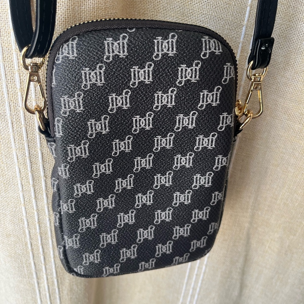 Black Patterned Messenger Bag - Picture 4 of 5